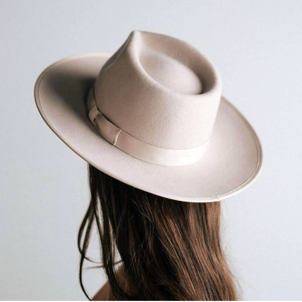 Gigi Pip Monroe Rancher Wool Hat Cream S/M - Size 55